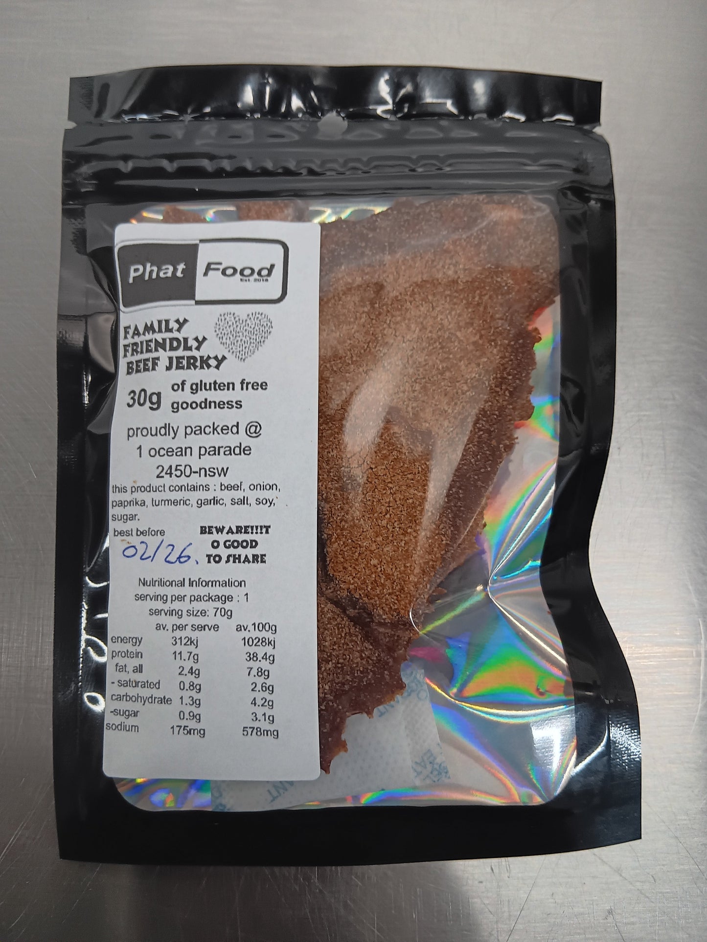 30g Family Friendly Beef Jerky